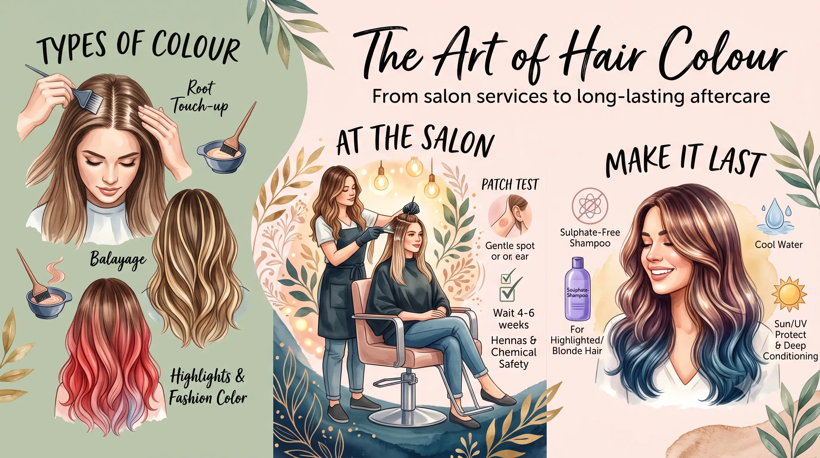 Hair Colour Guide: Global, Highlights, Root Touch-Up and How to Make Colour Last