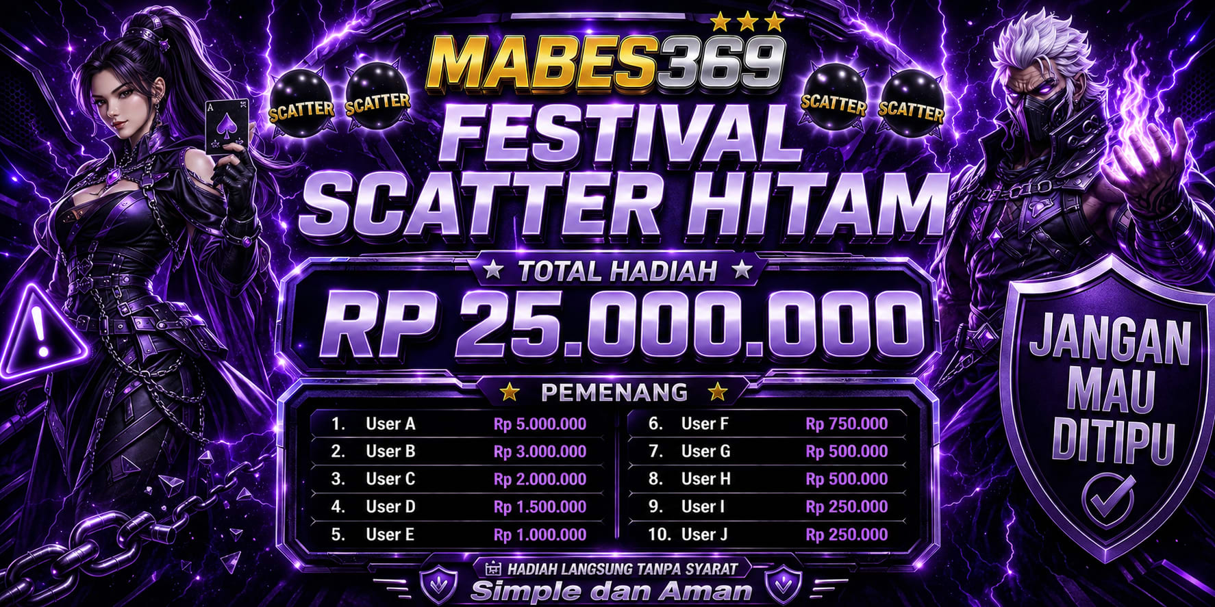 Festival Scatter Hitam