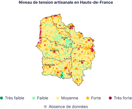 Indice de tension artisanale Haut de France