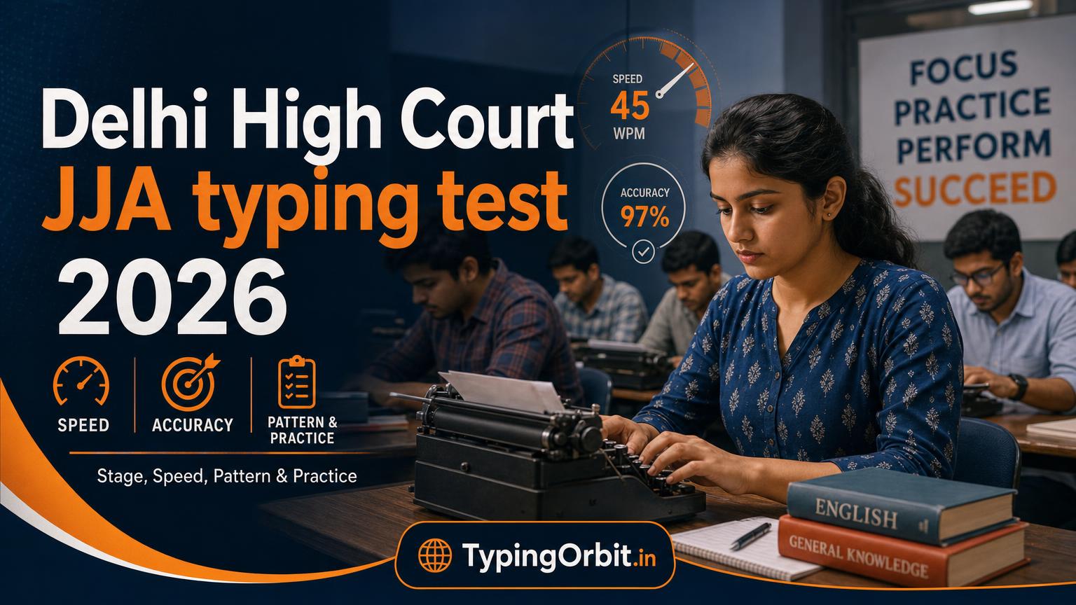 Delhi High Court JJA/Restorer Typing Test 2026: Stage, Speed, Pattern & Practice