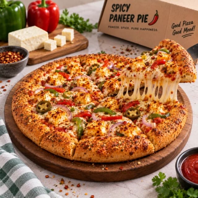 Spicy Paneer Pie