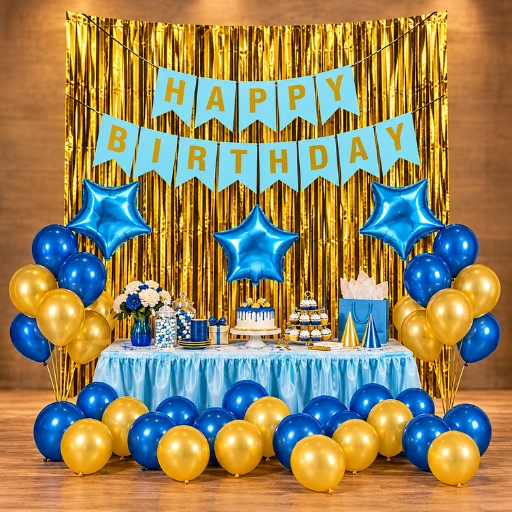 Full decoration set (Blue & Golder)