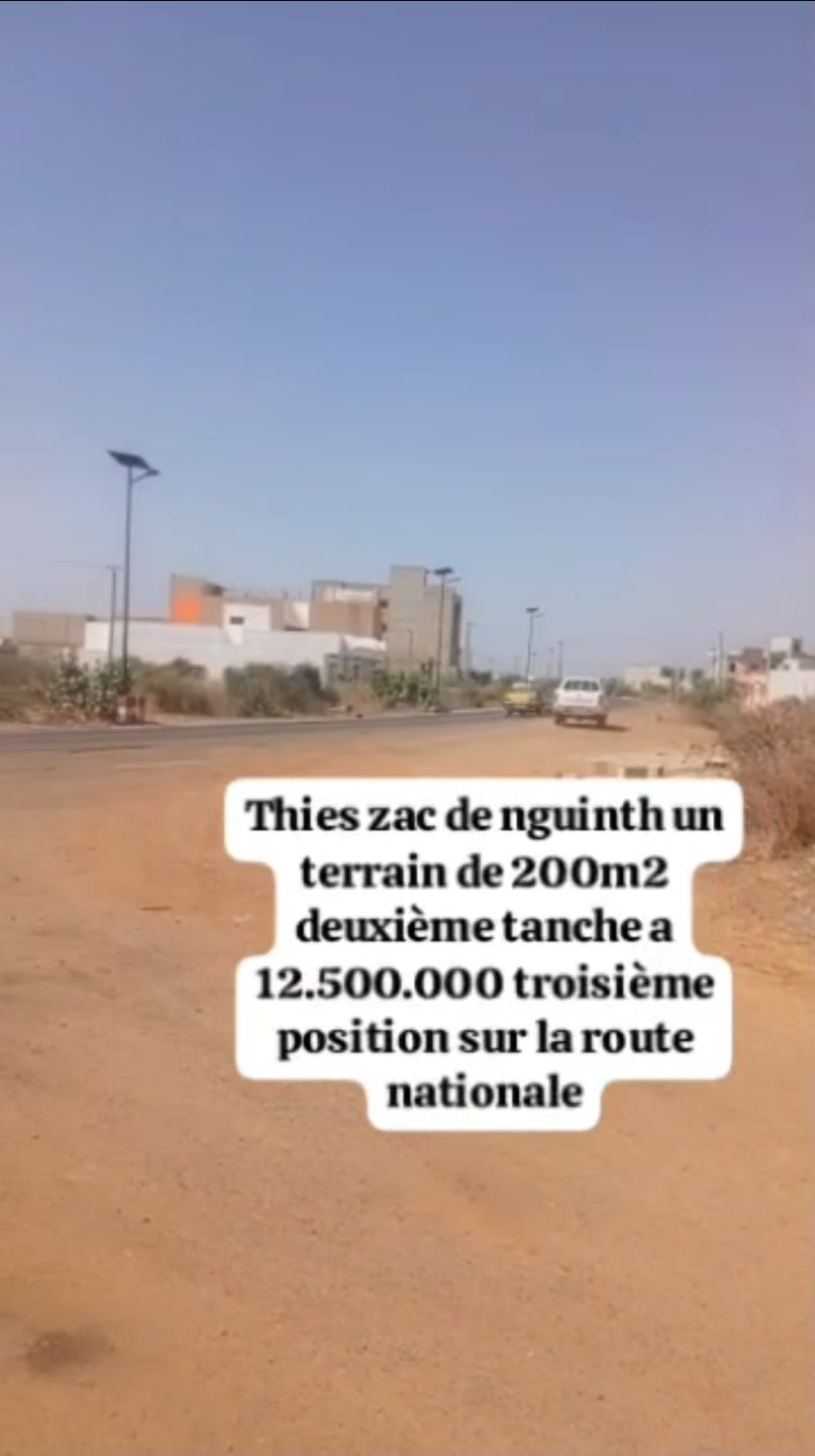 Terrain 200 m2 Thies Zac Nguint
