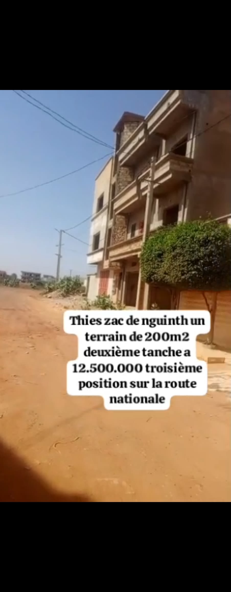 Terrain 200 m2 Thies Zac Nguint  — photo 3