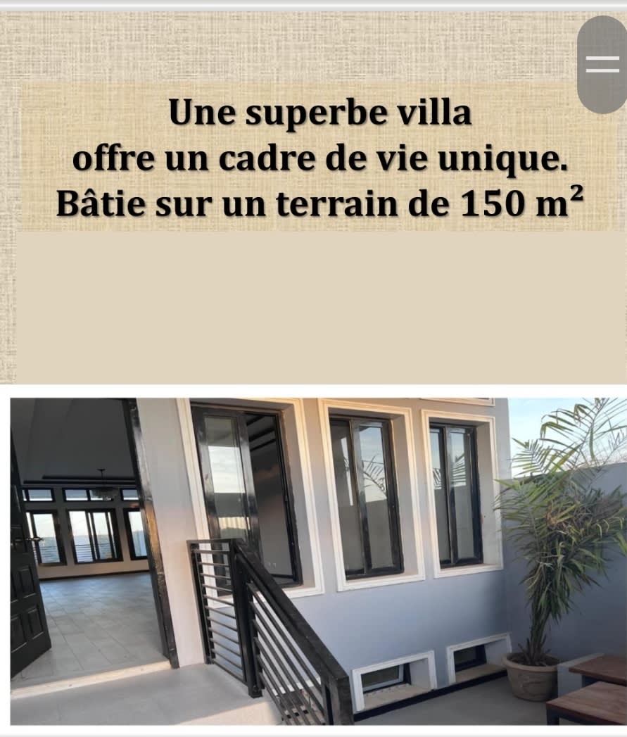 Villa Moderne Meublée 150m² à Vendre – Saly Route des Diamantines | Piscine + Sous-Sol + Terrasse | Bail | 130 Millions — photo 5