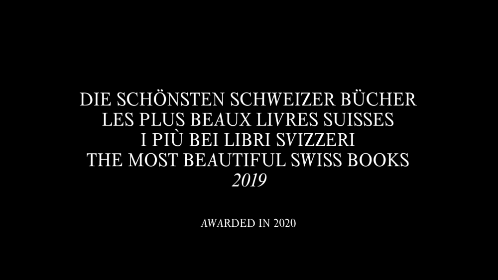 Most Beautiful Swiss Books 2020 - © Kairos Studio