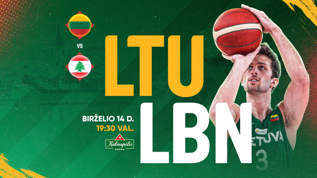 Lietuvos vyrų krepšinio rinktinės kontrolinės rungtynės: Lietuva-Libanas