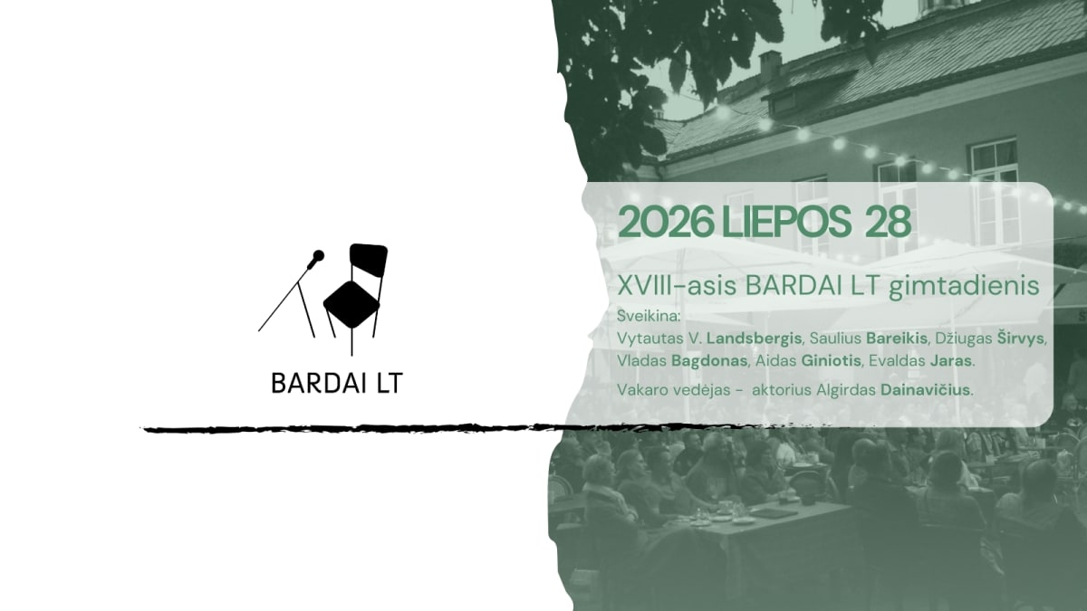 „Artistai” gyvai | 18-asis BARDAI LT gimtadienis