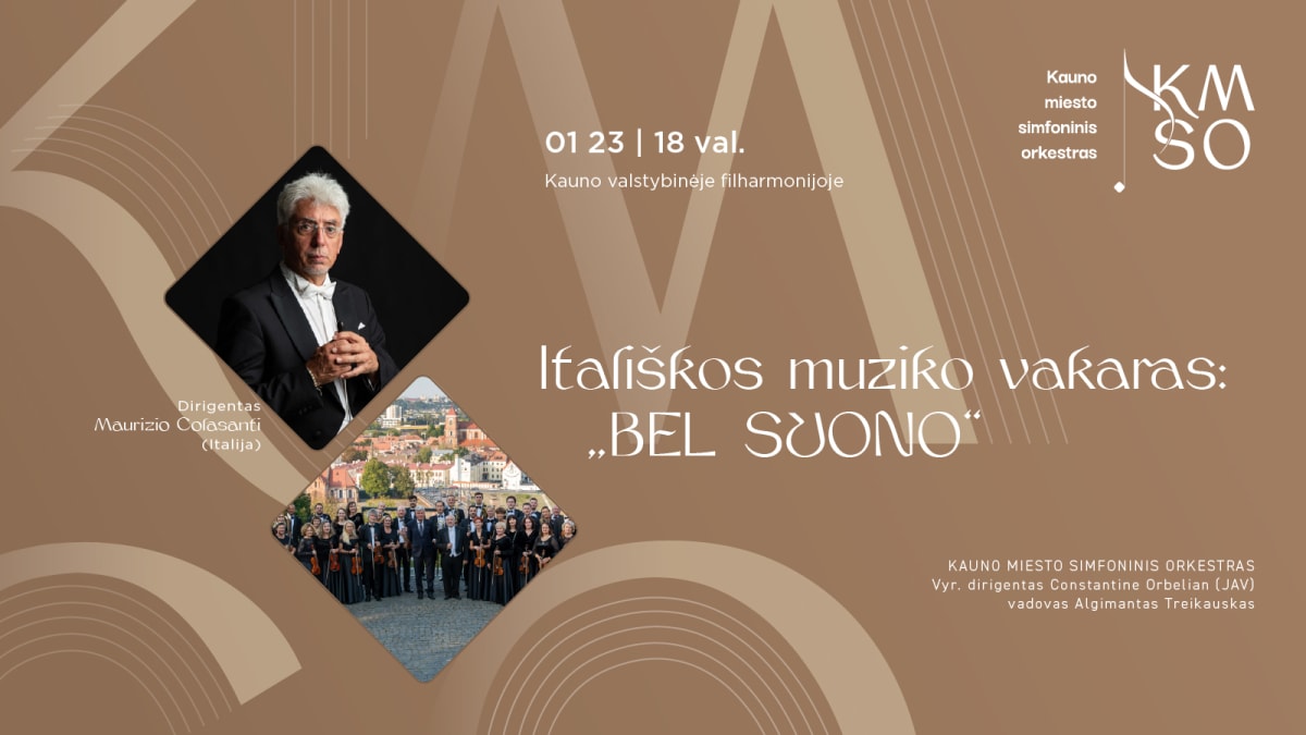 ITALIŠKOS MUZIKOS VAKARAS: „BEL SUONO“