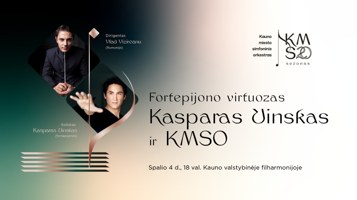 FORTEPIJONO VIRTUOZAS KASPARAS UINSKAS IR KMSO