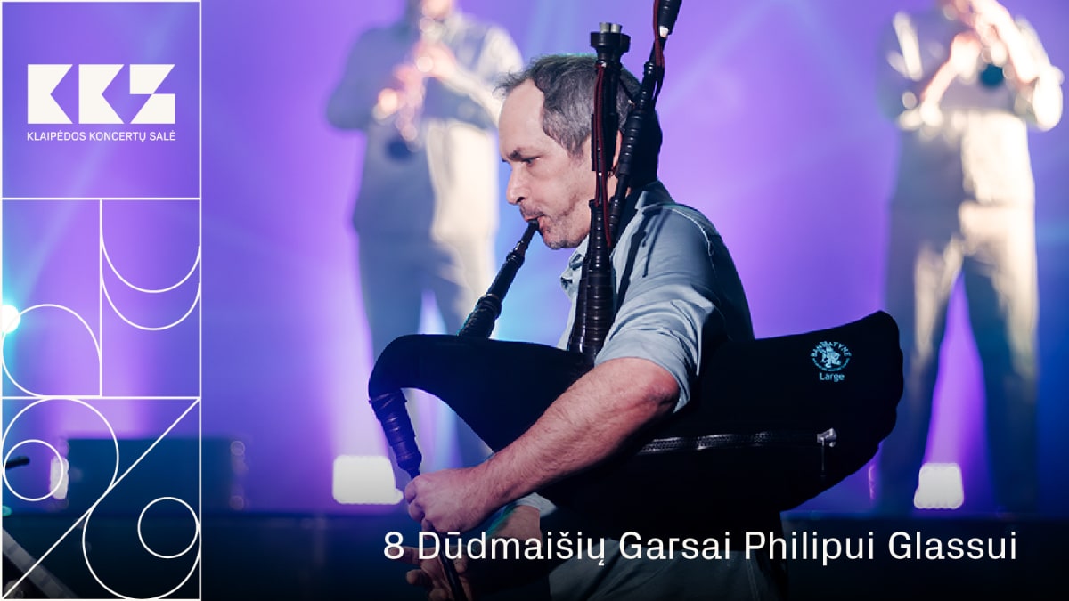 8 dūdmaišių garsai Philipui Glassui