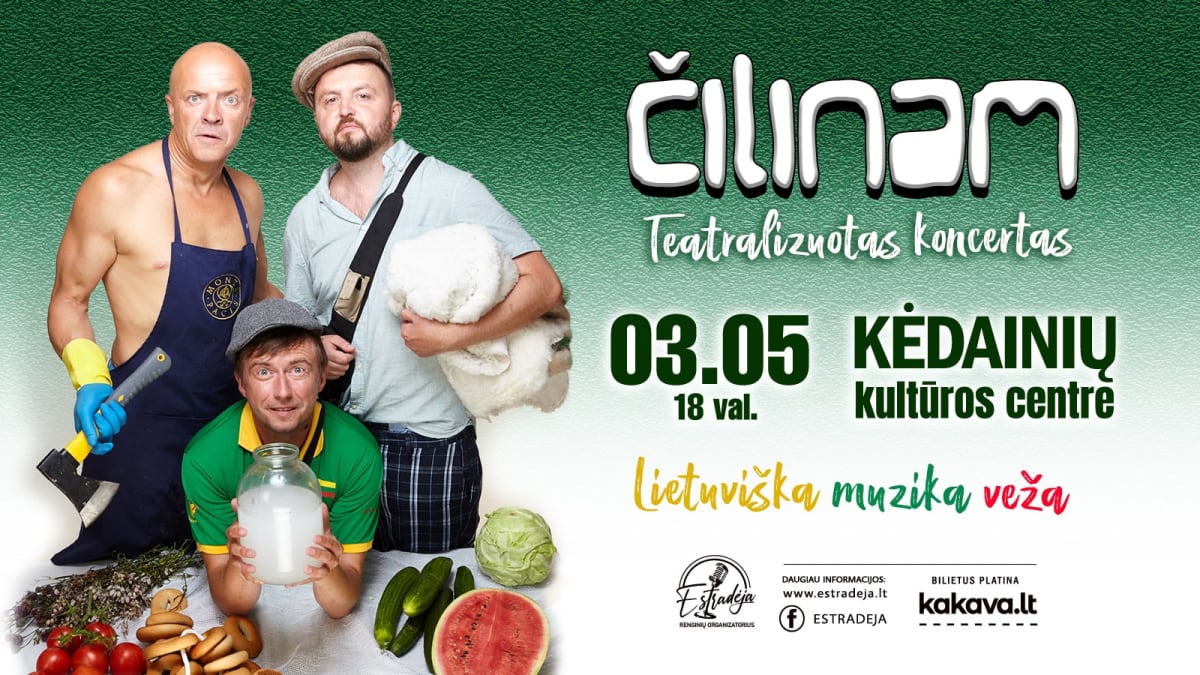 Grupė ČILINAM | Teatralizuotas koncertas „Lietuviška muzika veža“