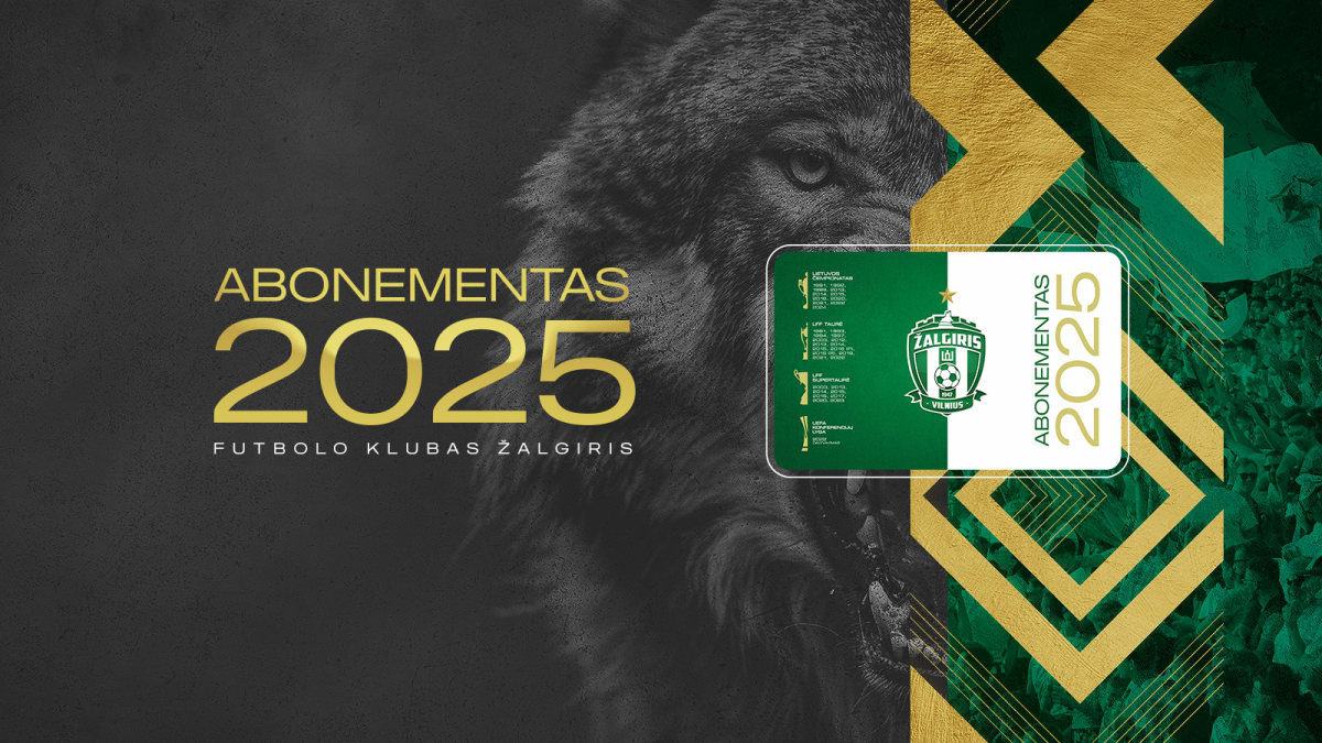 FK ,,Žalgiris” 2025m. sezono abonementas