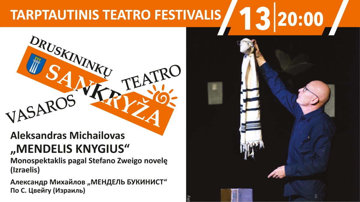 Aleksandras Michailovas „MENDELIS KNYGIUS“, monospektaklis pagal Stefano Zweigo novelę (Izraelis)