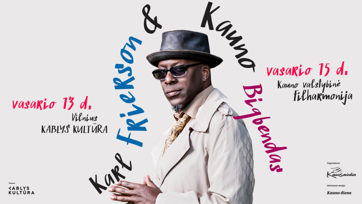 Kultinės grupės „De-Phazz“ siela KARL FRIERSON & KAUNO BIGBENDAS