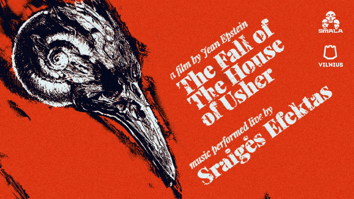 Sraigės efektas įgarsina prancūzų eksperimentinį siaubo filmą „The Fall of the House of Usher“ (1928)