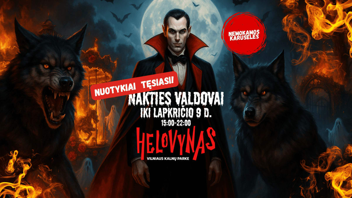 Helovynas Kalnų parke. Nakties valdovai