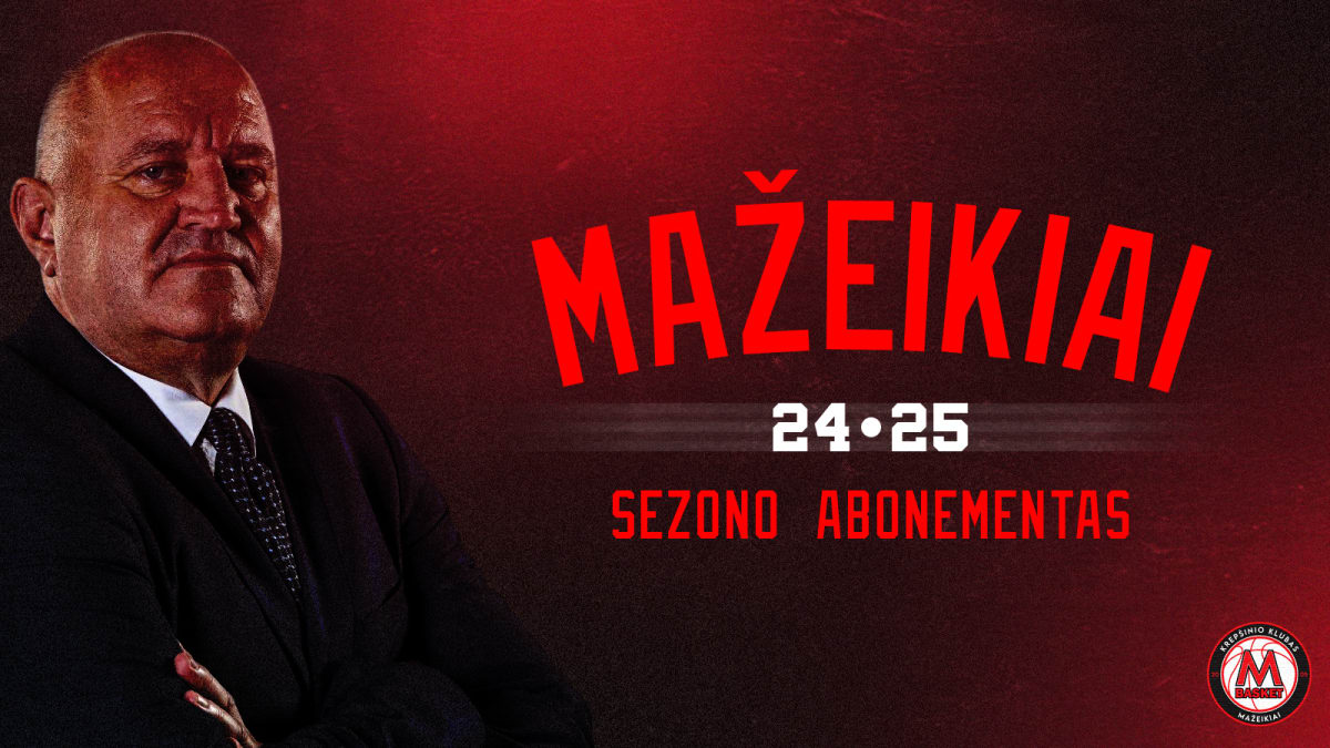 Mažeikių „M Basket-Delamode“ 2024/2025 m. sezono abonementas