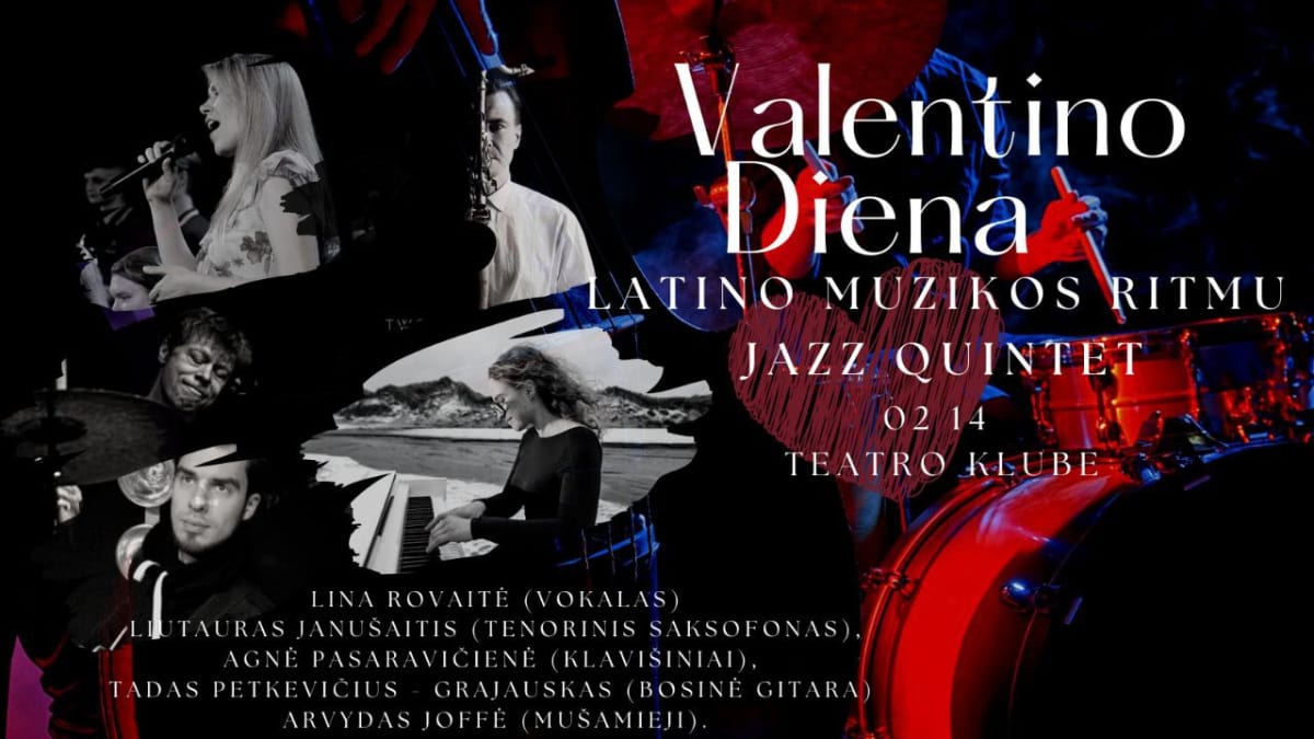 Valentino diena Latino muzikos ritmu / Jazz Quintet