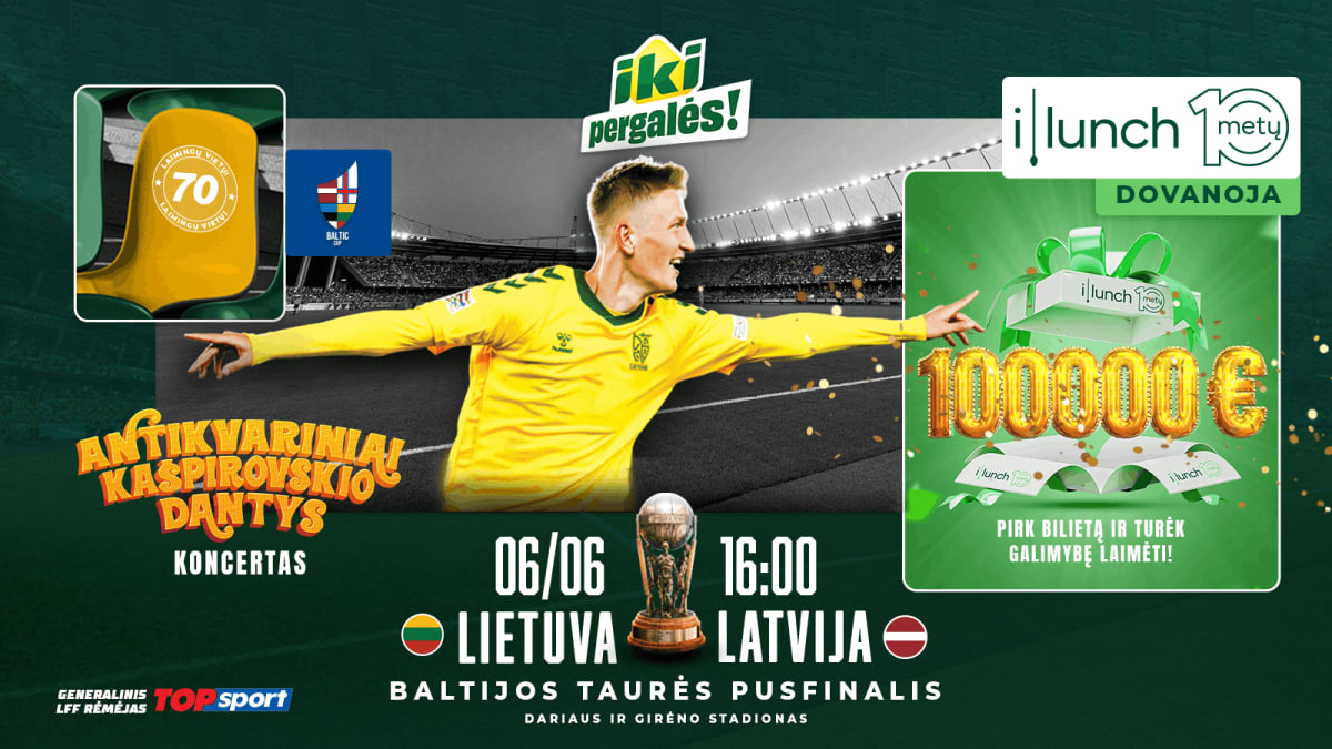 Baltijos taurės pusfinalis: Lietuva – Latvija
