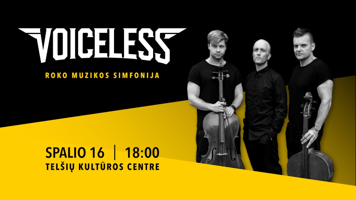 Grupės „VOICELESS“ koncertas - roko muzikos simfonija