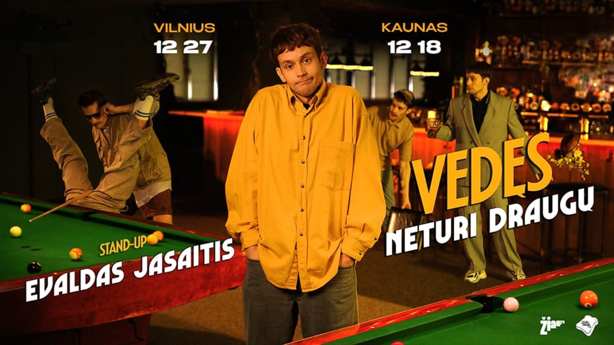 EVALDAS JASAITIS | Stand-up | „Vedęs, Neturi Draugų“