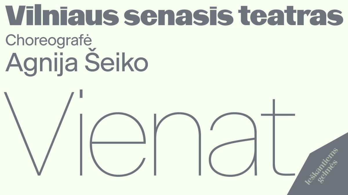 Šokio spektaklis „VIENAT“ režisierė ir choreografė Agnija Šeiko