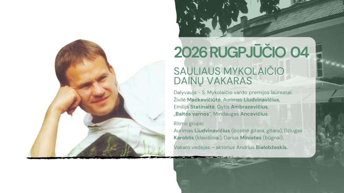 „Artistai” gyvai | Sauliaus Mykolaičio dainų vakaras