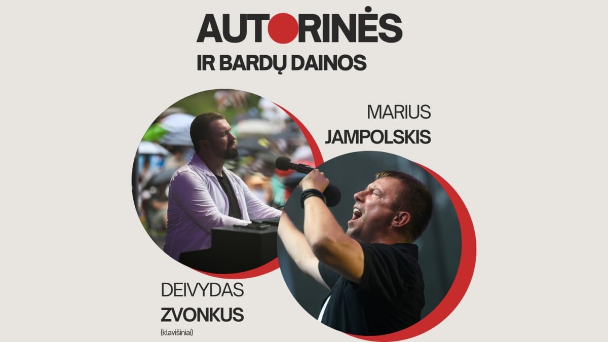 Marius Jampolskis ir Deividas Zvonkus. Autorinės ir bardų dainos