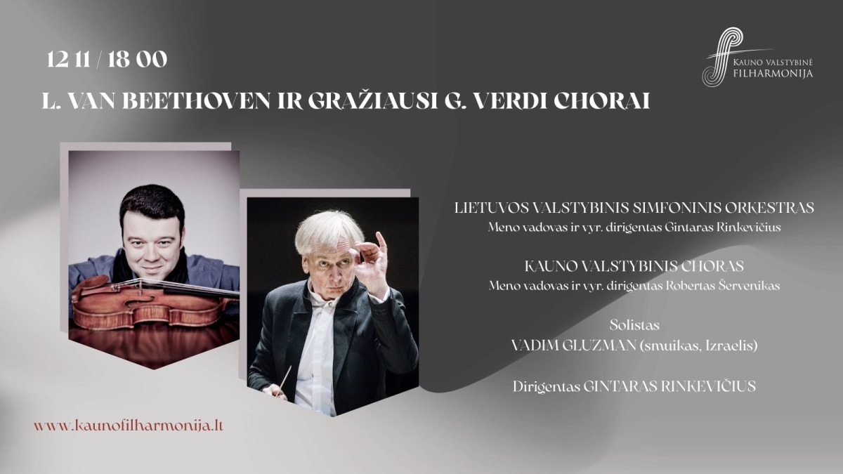 L. VAN BEETHOVEN IR GRAŽIAUSI G. VERDI CHORAI