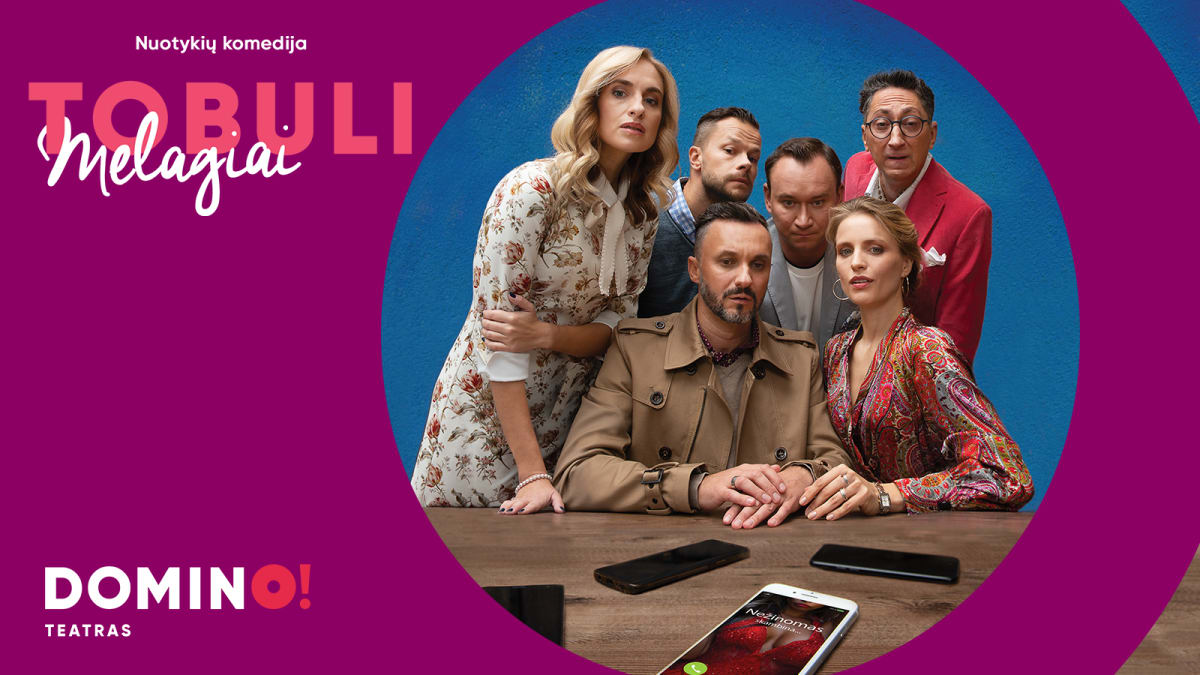 DOMINO teatras | komedija TOBULI MELAGIAI