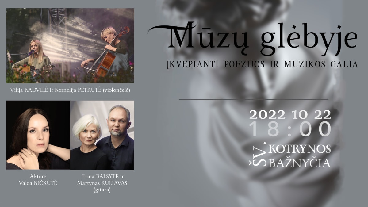 „Mūzų glėbyje“: Ilona Balsytė, Valda Bičkutė, Vilija Radvilė