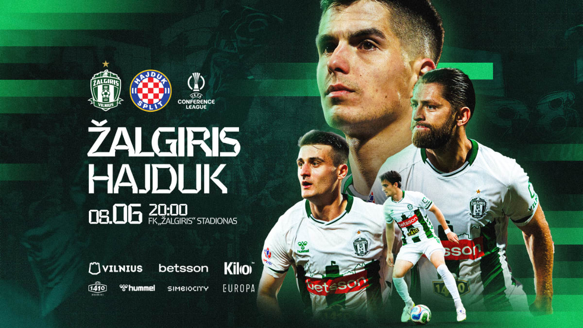 UEFA konferencijų lyga: „Žalgiris“ –  Split ,,Hajduk“