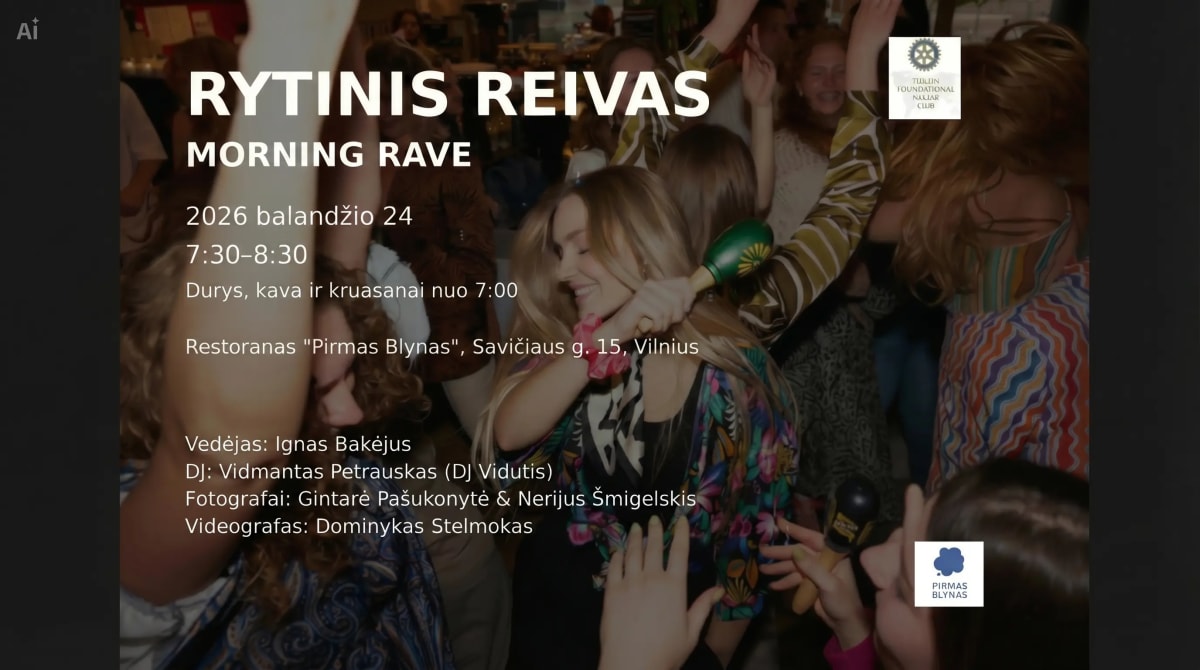 RYTINIS REIVAS | MORNING RAVE
