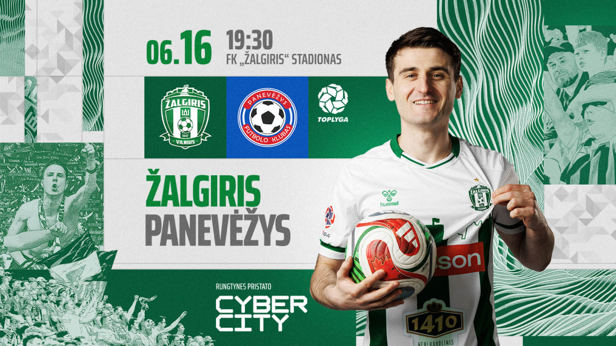TOP lygos rungtynės FK Žalgiris - Panevėžys