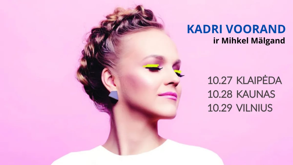 Džiazo ir autentiškos muzikos talentas iš Estijos - Kadri Voorand - koncertinis turas Lietuvoje