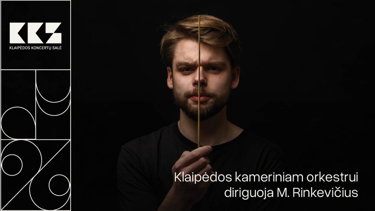 Klaipėdos kameriniam orkestrui diriguoja M. Rinkevičius
