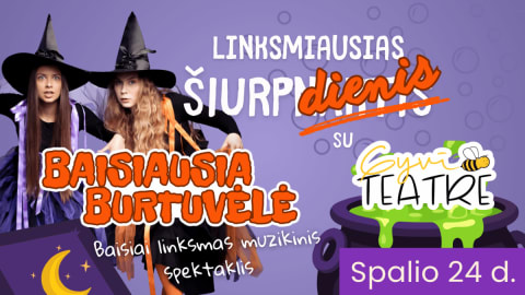 Linksmiausias šiurpdienis VDU Botanikos sode | Muzikinis spektaklis „Baisiausia burtuvėlė“ | GyviTeatre