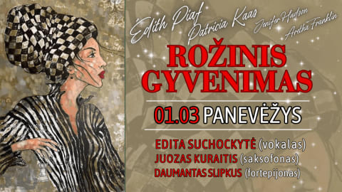 ROŽINIS GYVENIMAS - Edita Suchockytė (vokalas), Juozas Kuraitis (saksofonas), Daumantas Slipkus (fortepijonas)