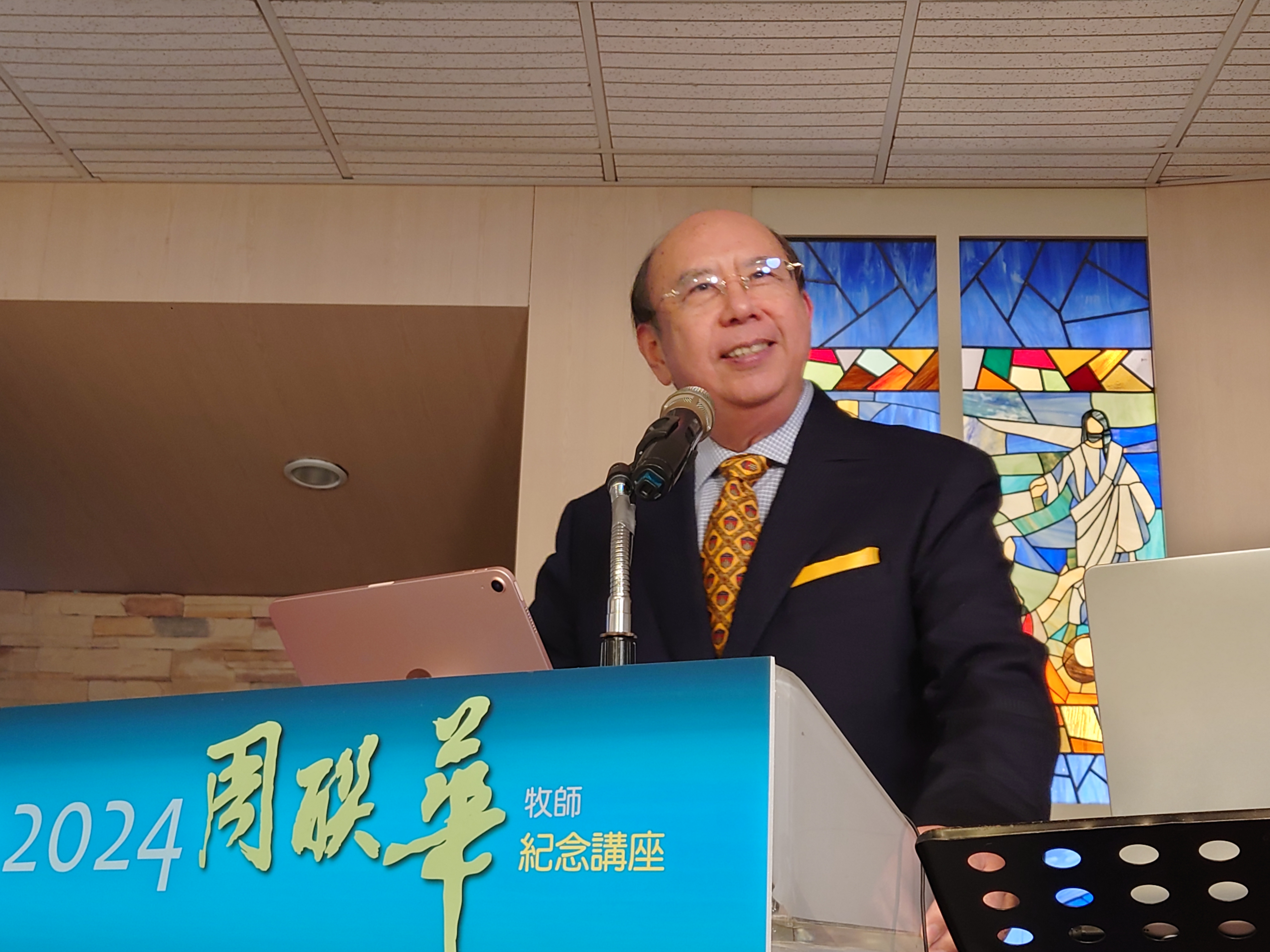吳榮滁牧師(攝影李瑞娟)  