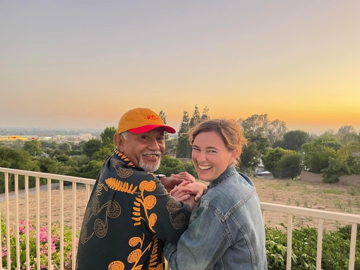 保羅．馬泰亞與結婚不到一年的妻子克蕾兒都在第二輛巴士上，妻子不幸遇難，保羅還在醫院治療。（圖／翻攝自FB@Gracelynn Mataia）
