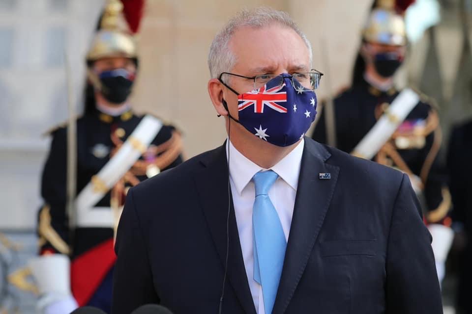 任期間遇到新冠大流行。（圖／翻攝自FB @Scott Morrison）