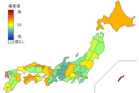 基督徒分布圖。