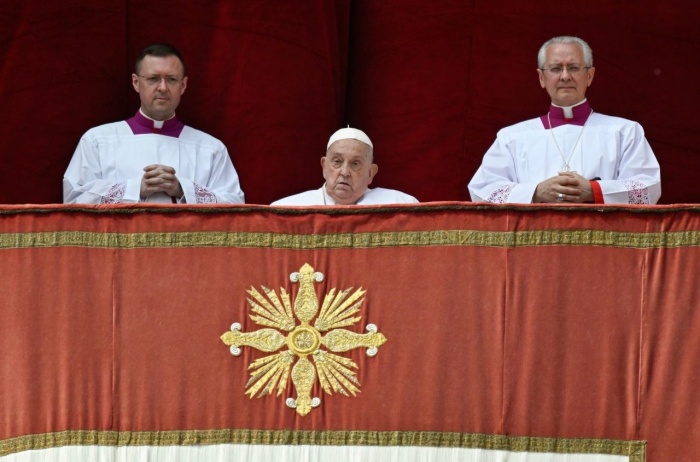 方濟各出席復活主日彌撒，是他生前最後一次公開露面。（圖／Vatican Media Division Foto）
