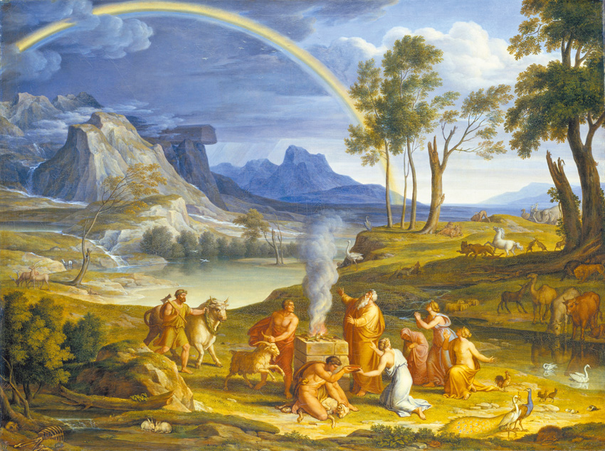 "Landscape with Noah, Offering a Sacrifice of Gratitude", by Joseph Anton Koch