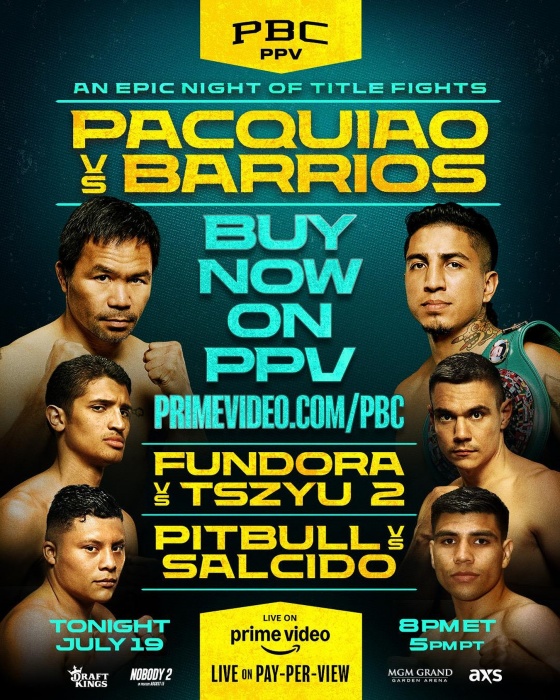 比賽海報。(翻攝自FB@Manny Pacquiao)