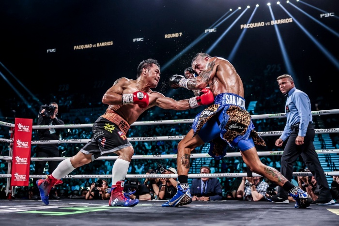比賽實況。(翻攝自FB@Manny Pacquiao)