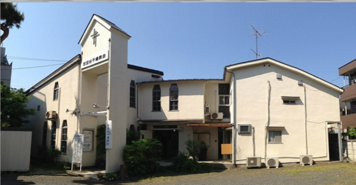東京求學期間在世田谷千歲教會聚會。(翻攝自church.ne.jp)