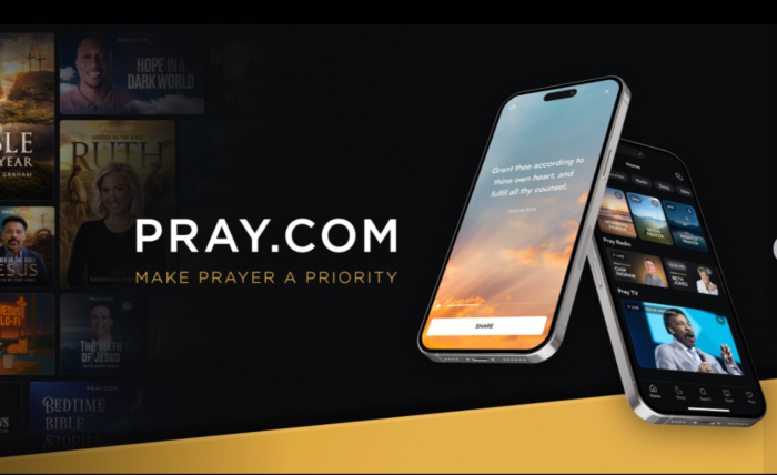 美國民眾可上pray.com參加線上禱告小組。(翻攝自FB@pray.com)