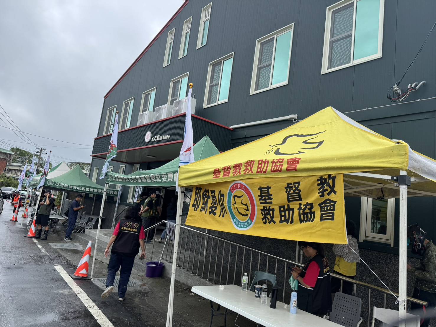 教會成為避難所。('圖/醫福會提供)